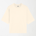Off White - Drop Shoulder Oversized Unisex Plain T-Shirt S - Premium Unisex | LEKSI Pakistan