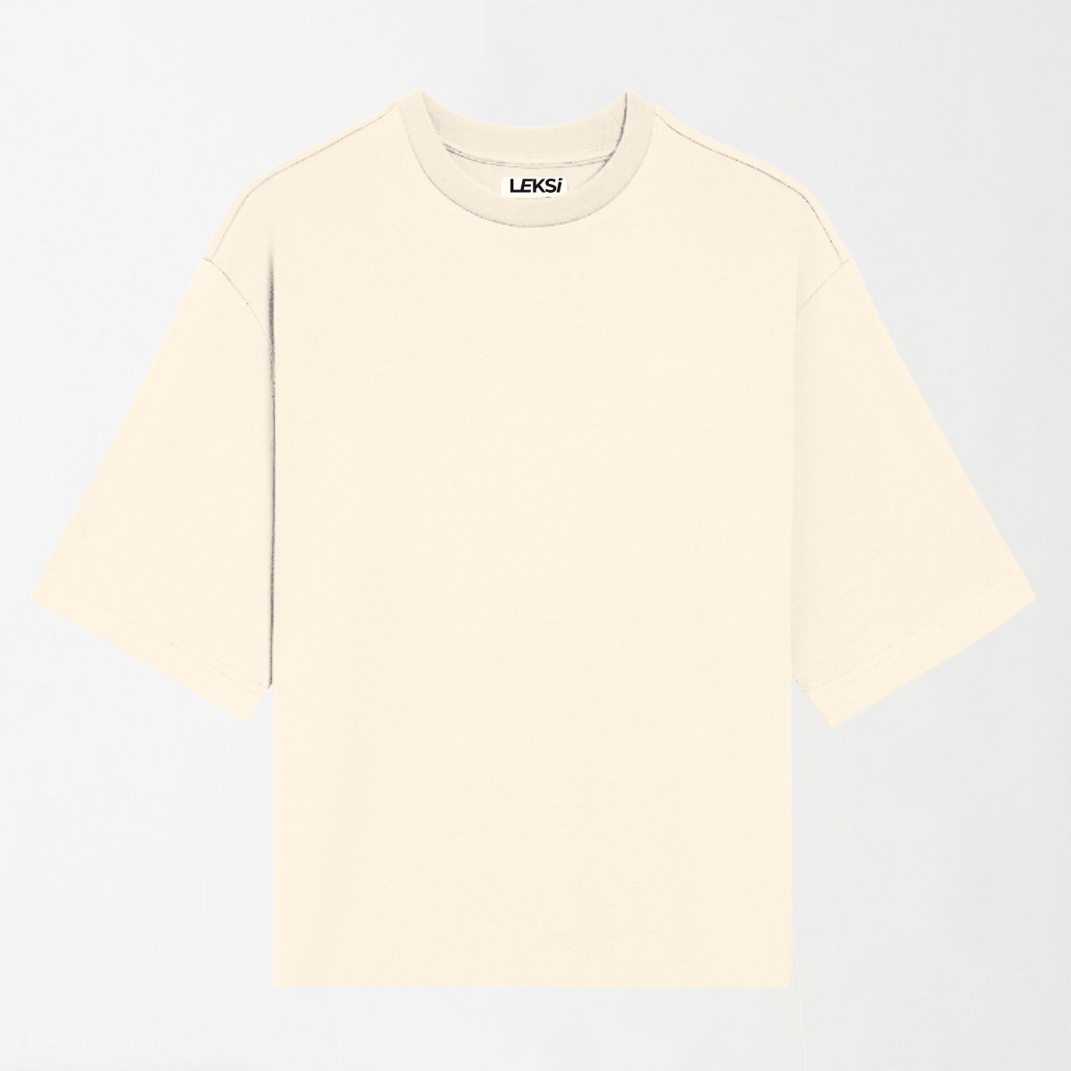 Off White - Drop Shoulder Oversized Unisex Plain T-Shirt S - Premium Unisex | LEKSI Pakistan