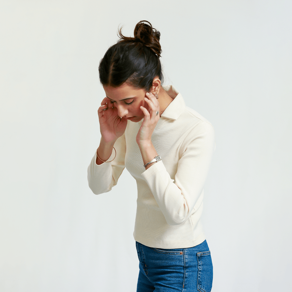 Off - White Full Sleeves Polo Ribbed Shirt XXS - Premium Unisex Polo | LEKSI Pakistan