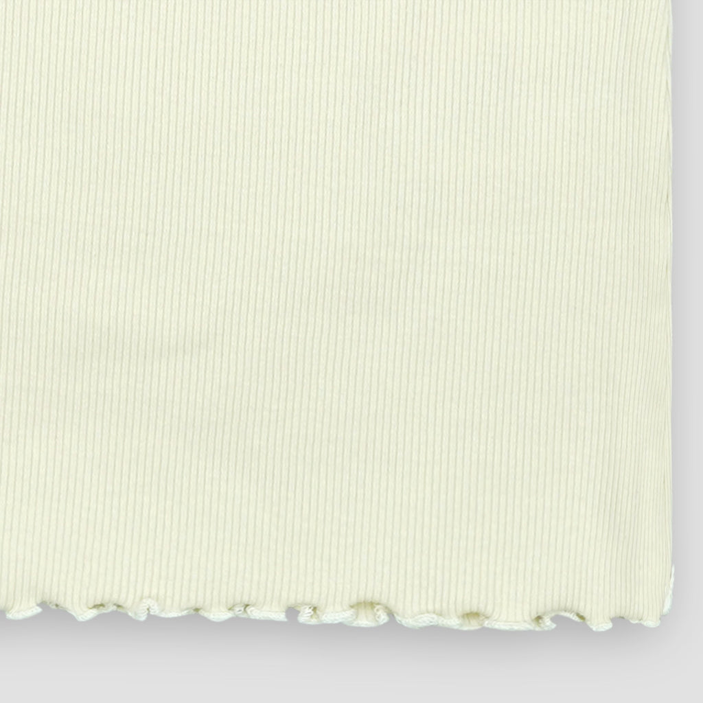 Off White Ribbed Shirt XXS - Premium Unisex Lettuce | LEKSI Pakistan