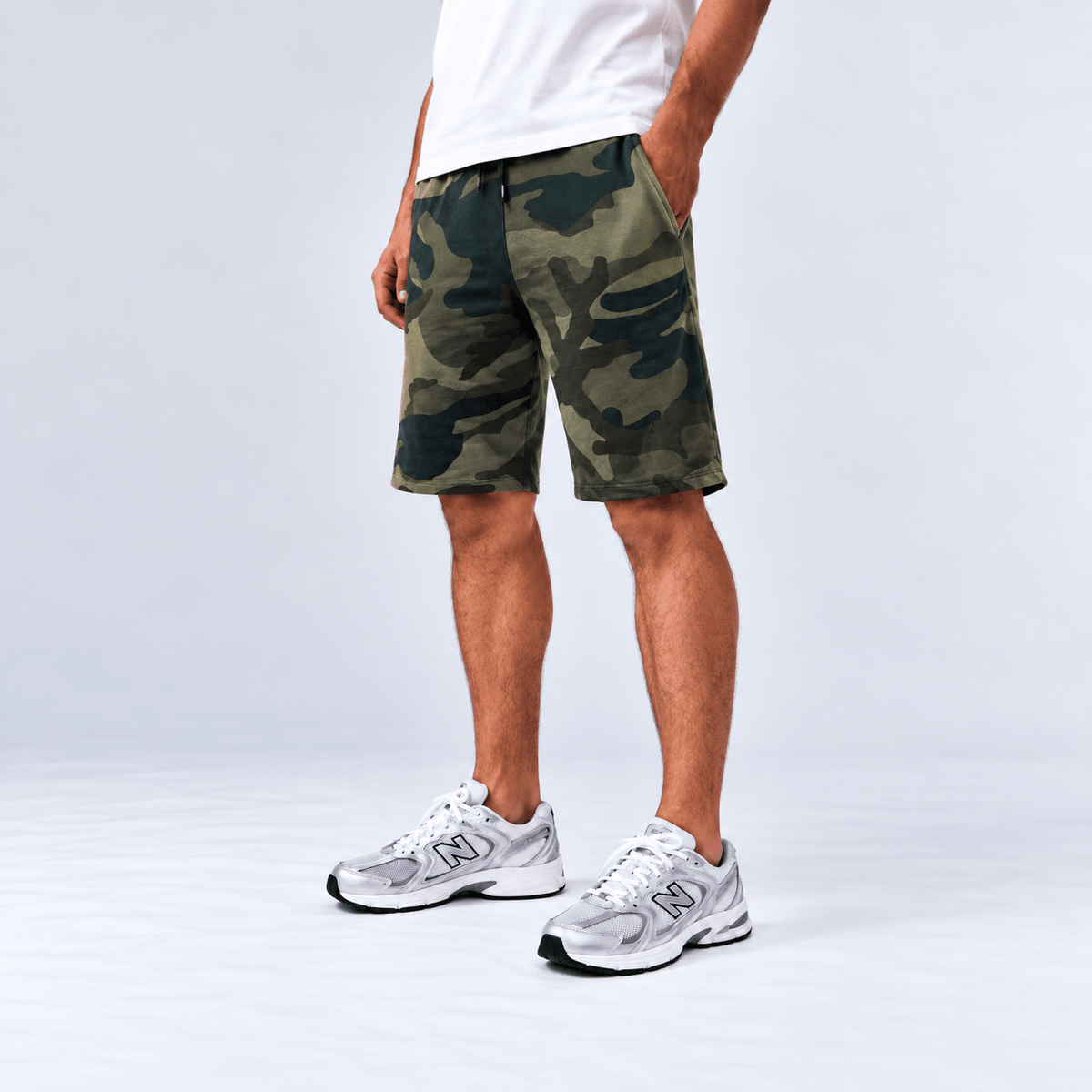 Olive Camo Shorts S - Premium Unisex Men's Shorts | LEKSI Pakistan