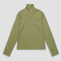 Olive Ribbed Turtle Neck XS - Premium Unisex | LEKSI Pakistan