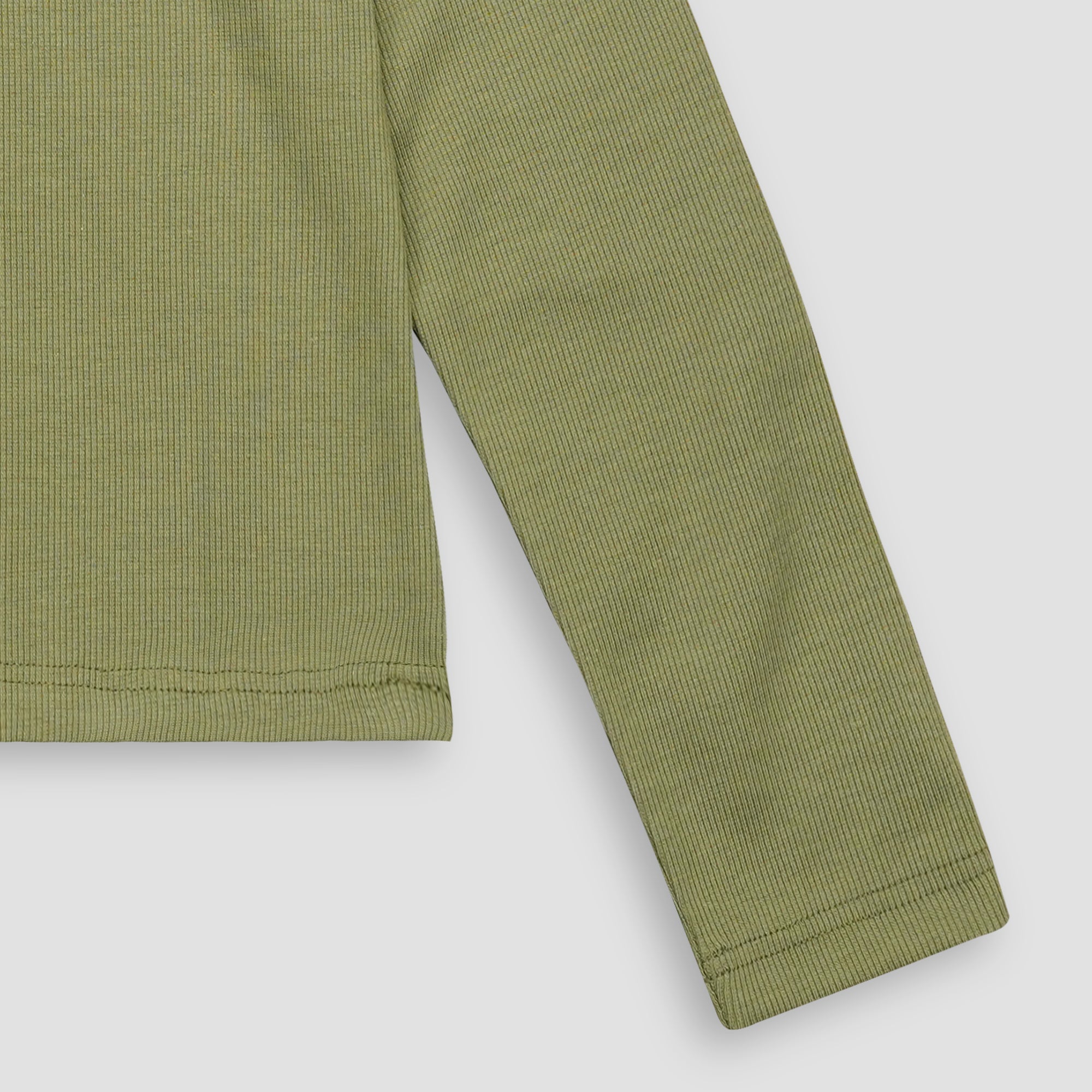 Olive Ribbed Turtle Neck XS - Premium Unisex | LEKSI Pakistan