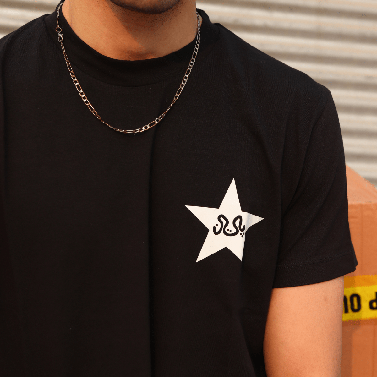 Pakistan Cricket T-Shirt - Black with White Star XS - Premium Unisex Graphic T-Shirt | LEKSI Pakistan