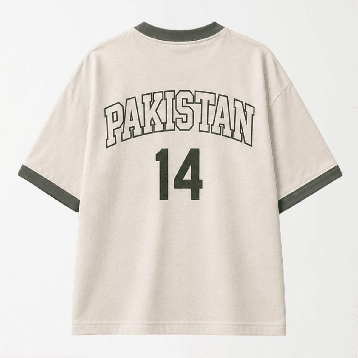 Pakistan League Ringer Oversized Tee XS - Premium Unisex Graphic T-Shirt | LEKSI Pakistan