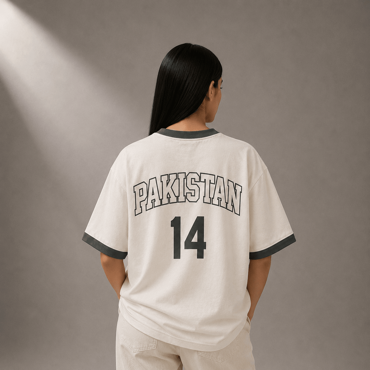 Pakistan League Ringer Oversized Tee XS - Premium Unisex Graphic T-Shirt | LEKSI Pakistan