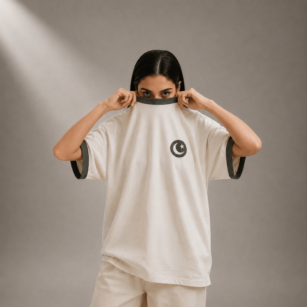 Pakistan League Ringer Oversized Tee XS - Premium Unisex Graphic T-Shirt | LEKSI Pakistan