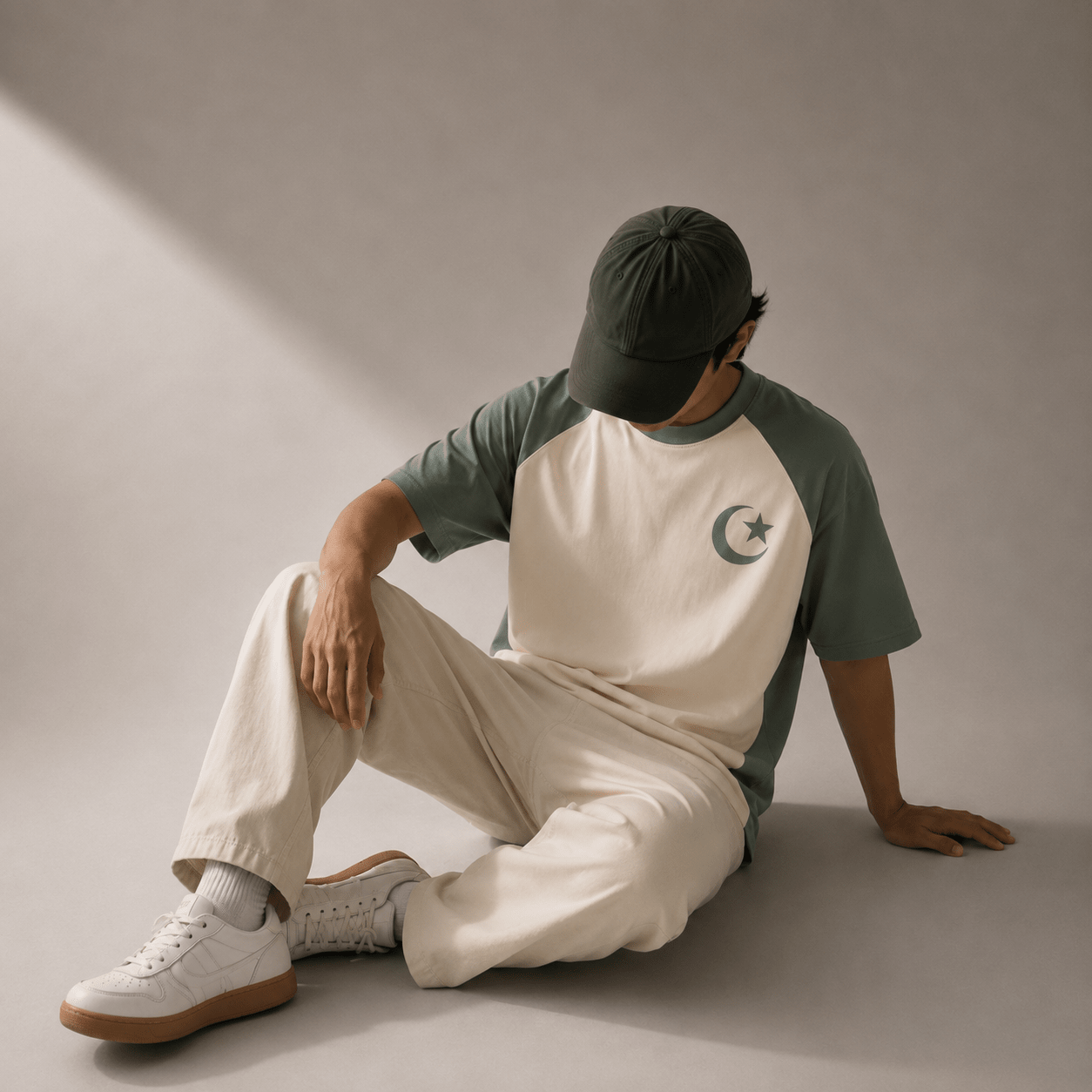 Pakistan Unity Raglan T-Shirt S - Premium Unisex Graphic T-Shirt | LEKSI Pakistan