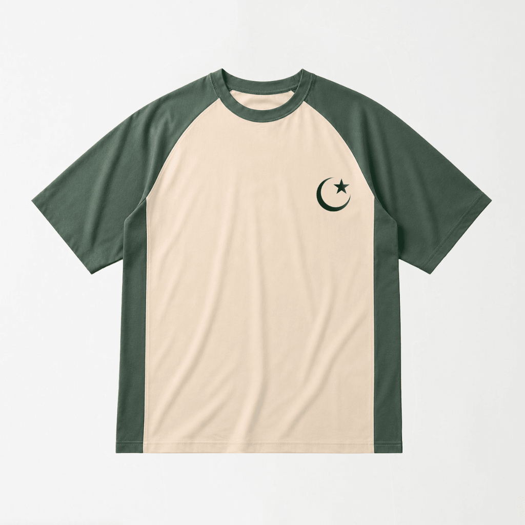 Pakistan Unity Raglan T-Shirt S - Premium Unisex Graphic T-Shirt | LEKSI Pakistan