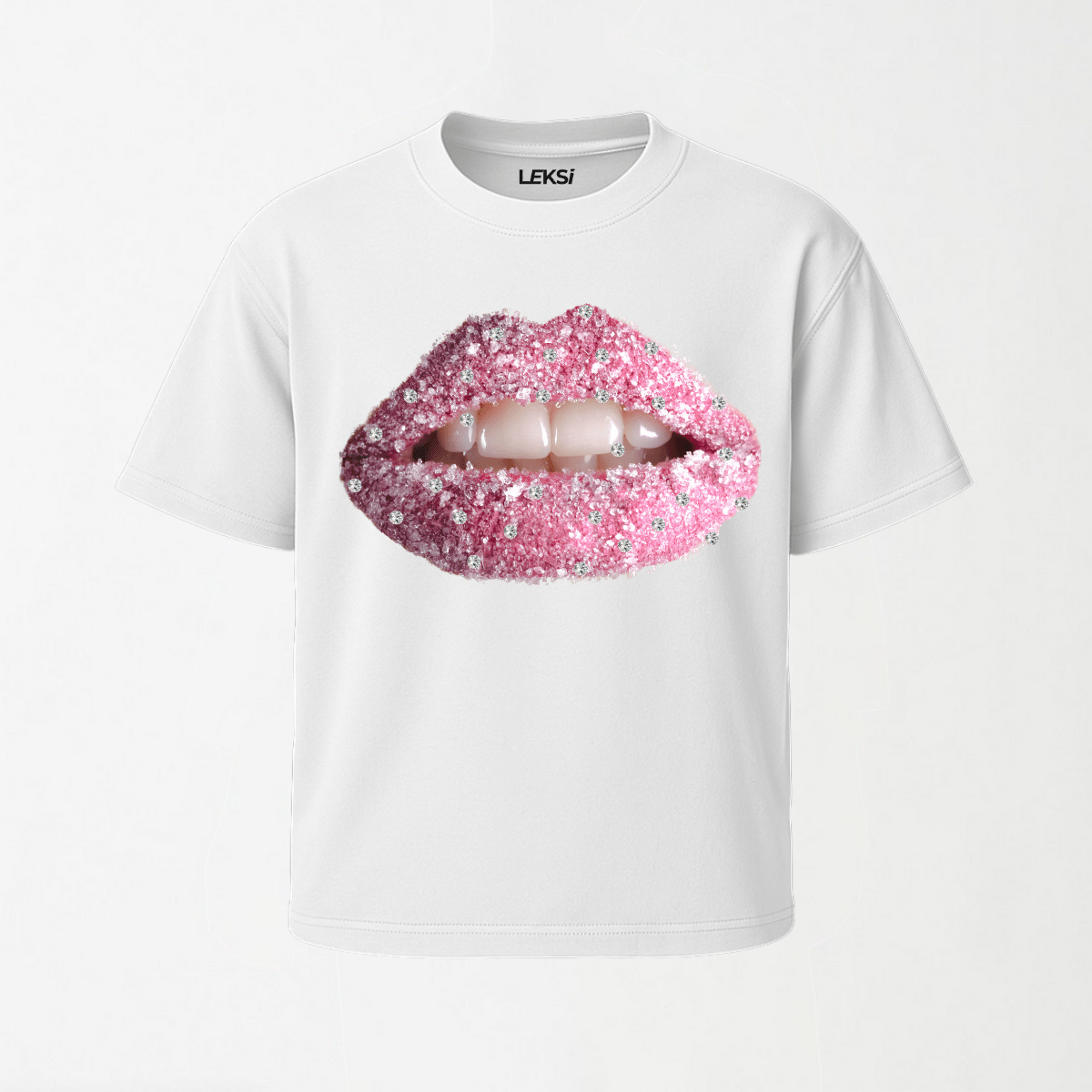 Pink Lip Wash - Round Neck Unisex T Shirt S - Premium Unisex Graphic T-Shirt | LEKSI Pakistan