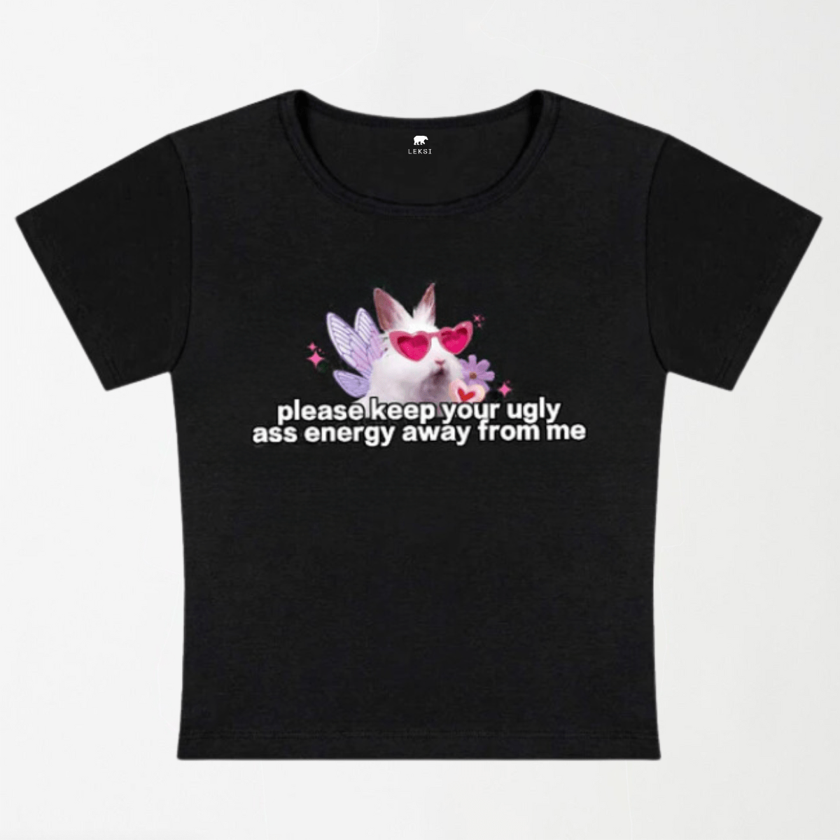 Please Keep Away From Me Y2K Baby Tee XXS - Premium Unisex | LEKSI Pakistan