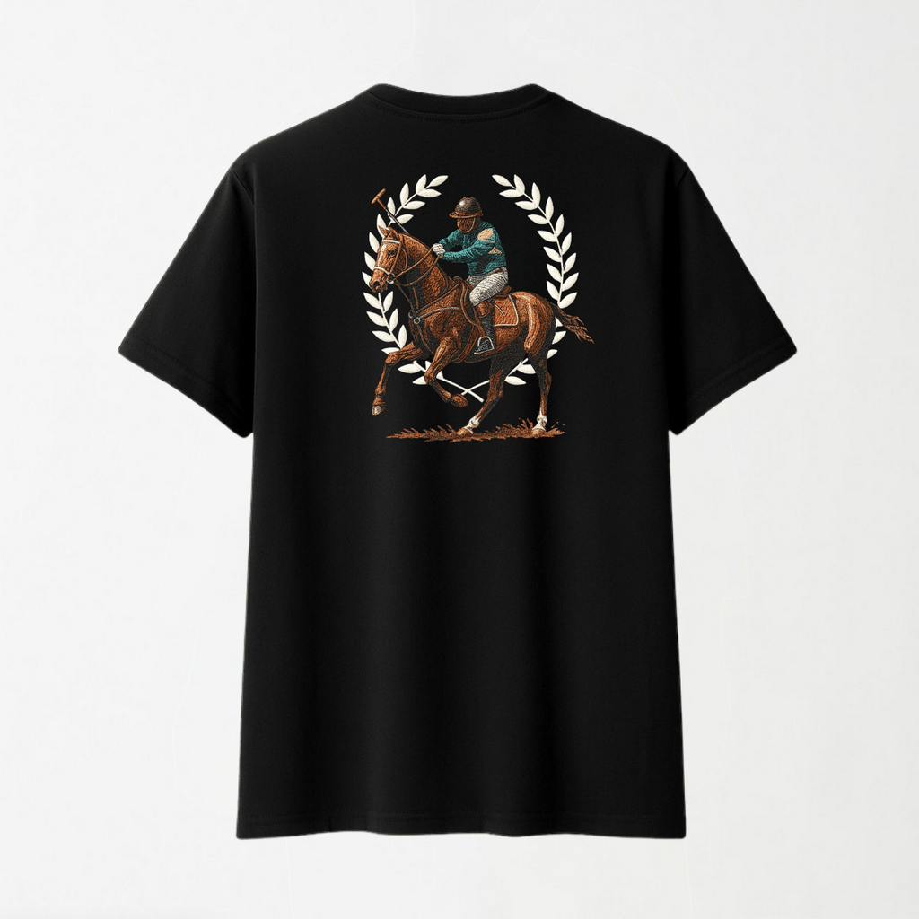 Polo Prestige - Round Neck Unisex T Shirt S - Premium Unisex Graphic T-Shirt | LEKSI Pakistan