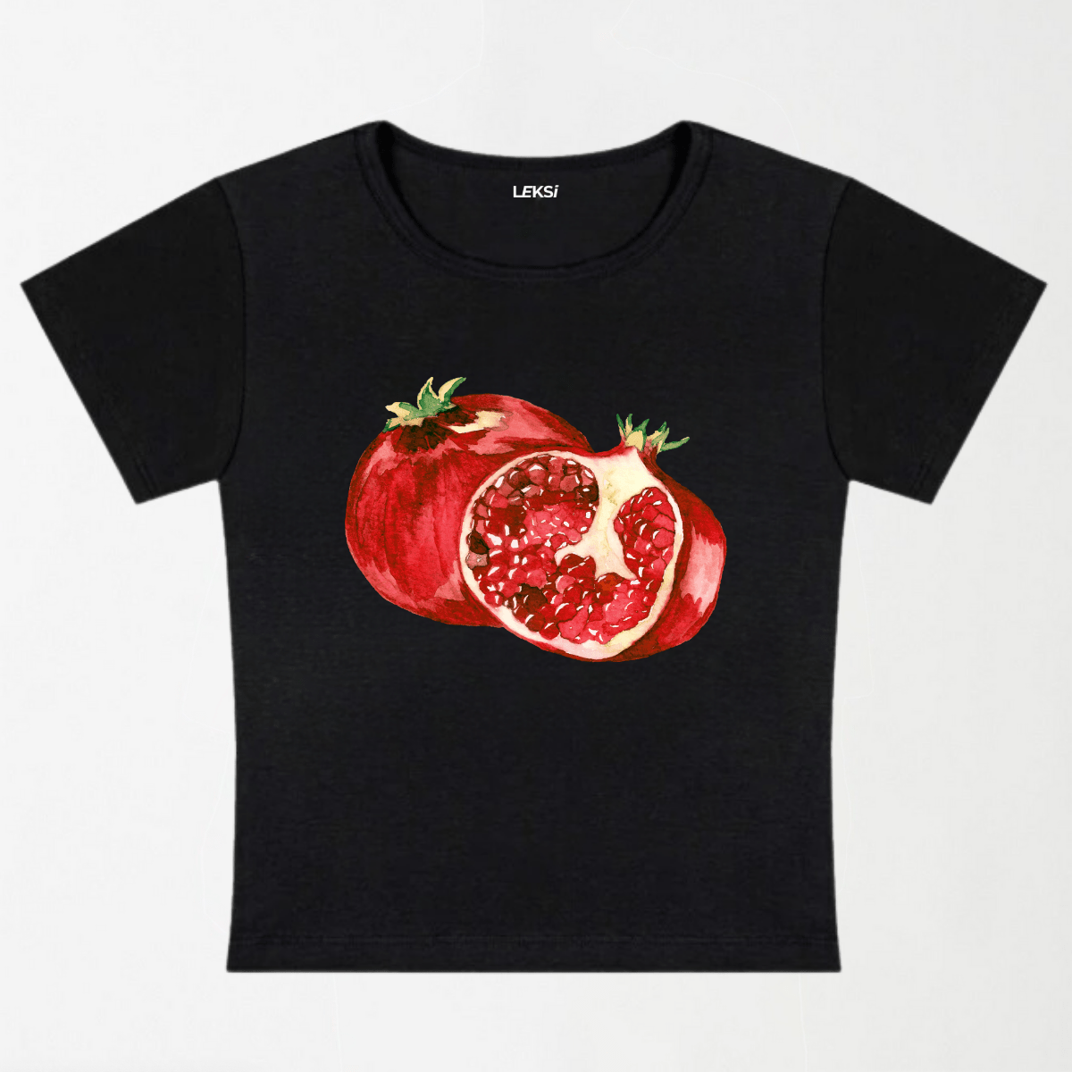 Pomegranate Y2K Baby Tee XXS - Premium Unisex | LEKSI Pakistan