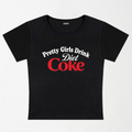 Pretty Girls Drink Diet Coke Y2K Baby Tee XXS - Premium Unisex | LEKSI Pakistan