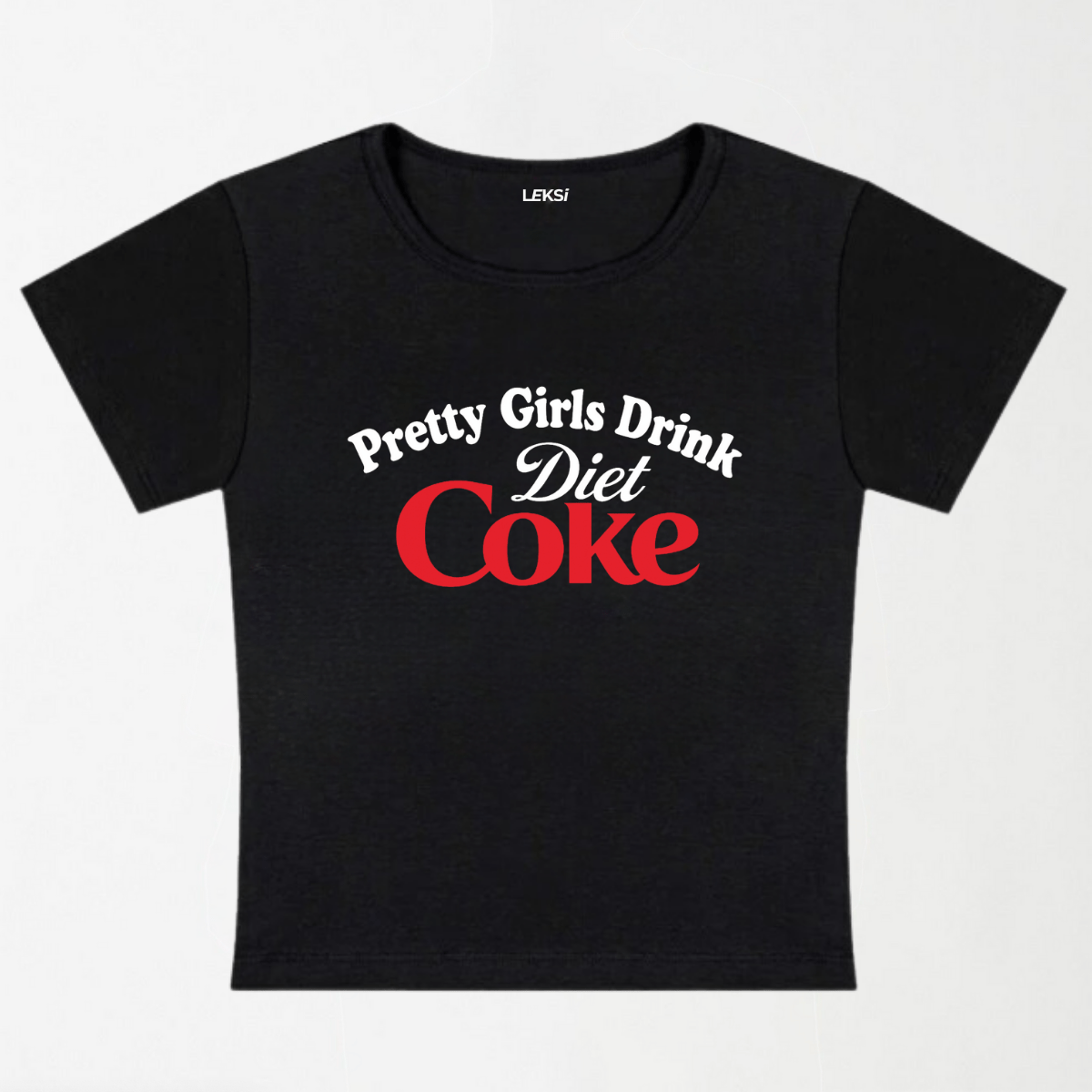 Pretty Girls Drink Diet Coke Y2K Baby Tee XXS - Premium Unisex | LEKSI Pakistan