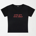 Pretty Girls Drink Redbull Y2K Baby Tee XXS - Premium Unisex | LEKSI Pakistan