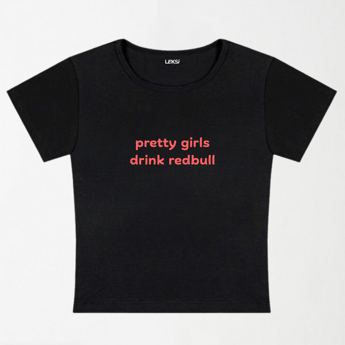 Pretty Girls Drink Redbull Y2K Baby Tee XXS - Premium Unisex | LEKSI Pakistan
