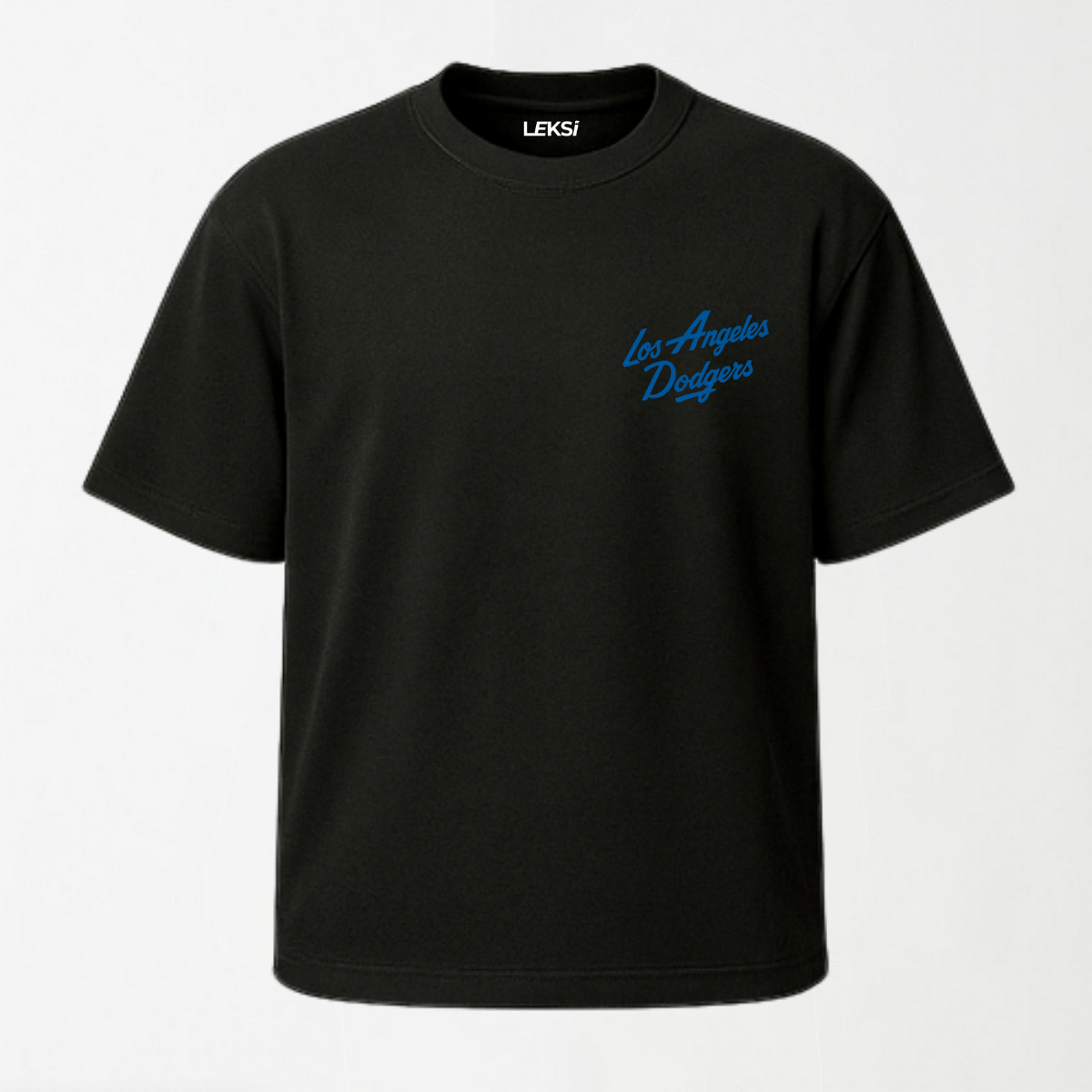 Pro Standard UO Exclusive MLB Los Angeles Dodgers Team Logo - Round Neck Unisex T Shirt S - Premium Unisex Graphic T-Shirt | LEKSI Pakistan