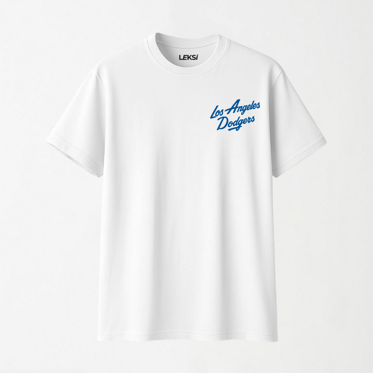 Pro Standard UO Exclusive MLB Los Angeles Dodgers Team Logo - Round Neck Unisex T Shirt S - Premium Unisex Graphic T-Shirt | LEKSI Pakistan