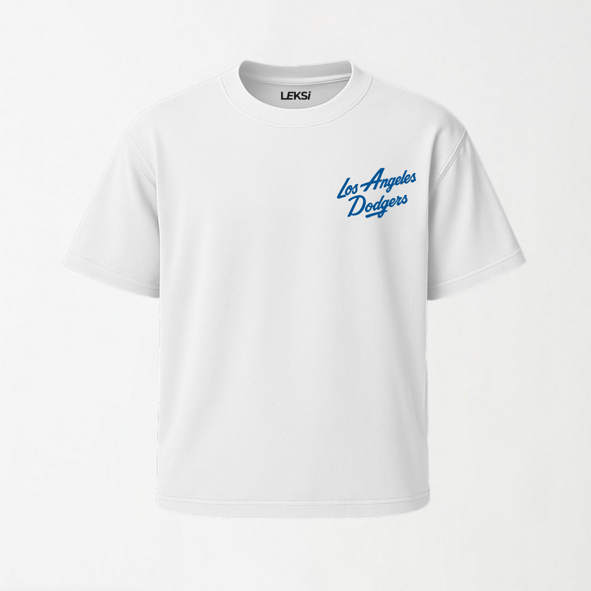 Pro Standard UO Exclusive MLB Los Angeles Dodgers Team Logo - Round Neck Unisex T Shirt S - Premium Unisex Graphic T-Shirt | LEKSI Pakistan