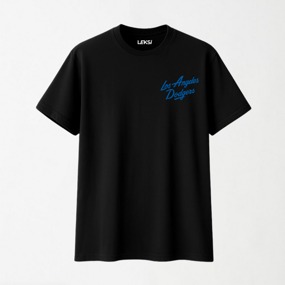 Pro Standard UO Exclusive MLB Los Angeles Dodgers Team Logo - Round Neck Unisex T Shirt S - Premium Unisex Graphic T-Shirt | LEKSI Pakistan