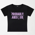 Probably Anxious Y2K Baby Tee XXS - Premium Unisex | LEKSI Pakistan