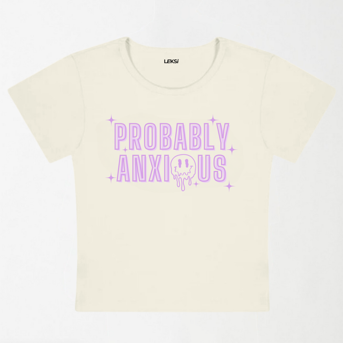 Probably Anxious Y2K Baby Tee XXS - Premium Unisex | LEKSI Pakistan