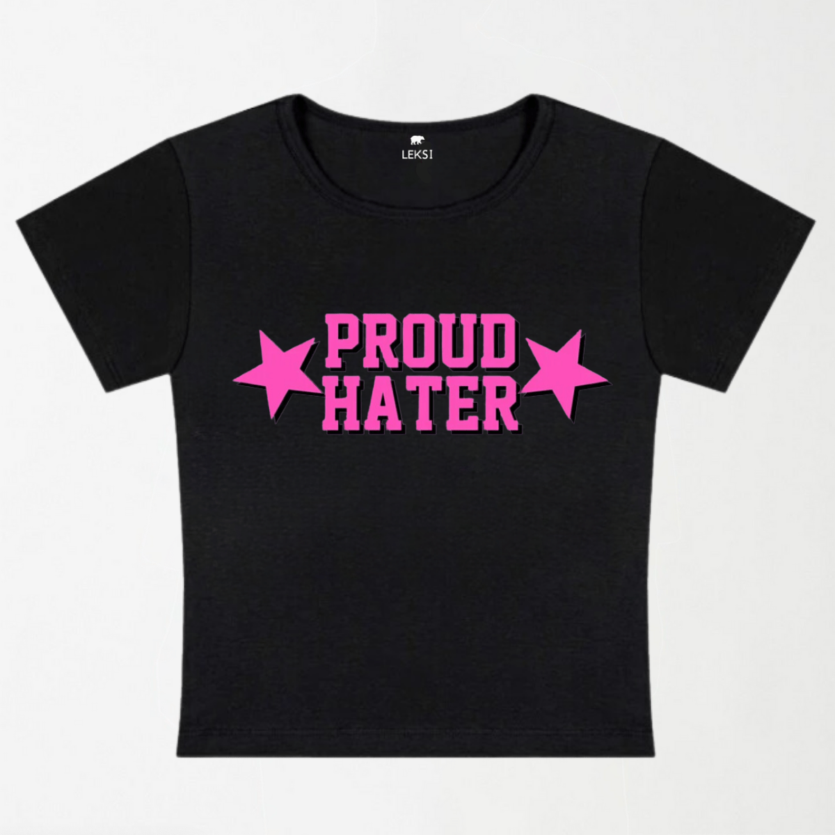 Proud Hater Y2K Baby Tee XXS - Premium Unisex | LEKSI Pakistan