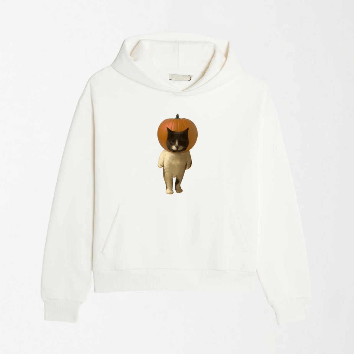 Pumpkin Head Cat - Graphic Hoodie S - Premium Unisex | LEKSI Pakistan