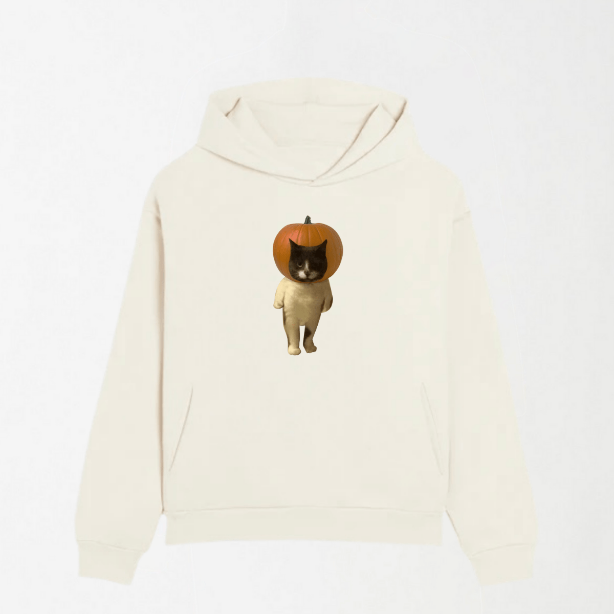 Pumpkin Head Cat - Graphic Hoodie S - Premium Unisex | LEKSI Pakistan