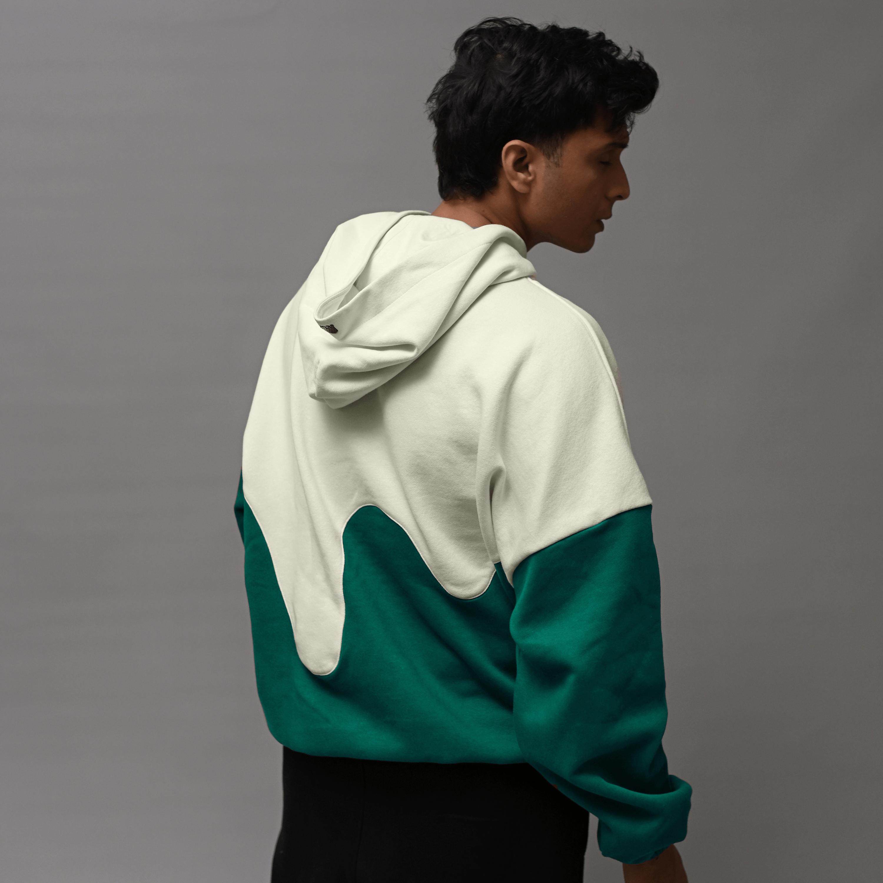 Radar Green Wave Drippy Unisex Hoodie S - Premium Unisex Wavy Hoodie | LEKSI Pakistan