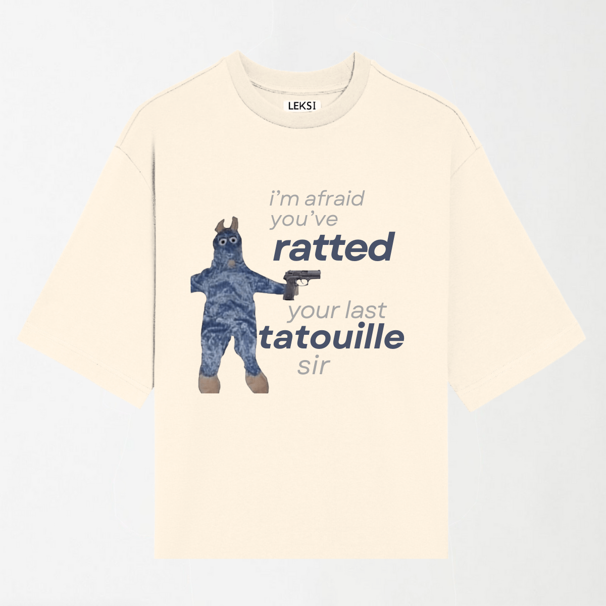 Ratted Last Tatouille - Round Neck Unisex T Shirt S - Premium Unisex Graphic T-Shirt | LEKSI Pakistan