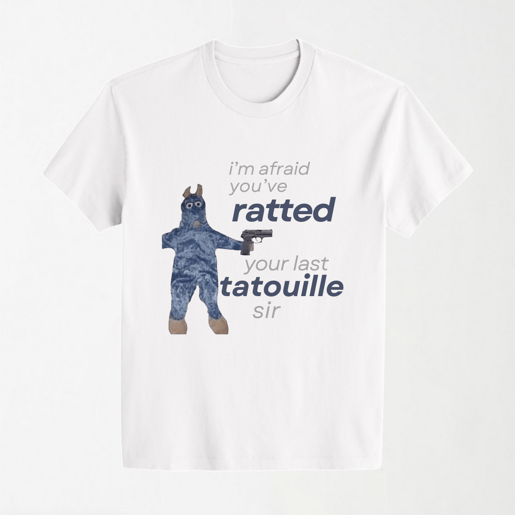 Ratted Last Tatouille - Round Neck Unisex T Shirt S - Premium Unisex Graphic T-Shirt | LEKSI Pakistan
