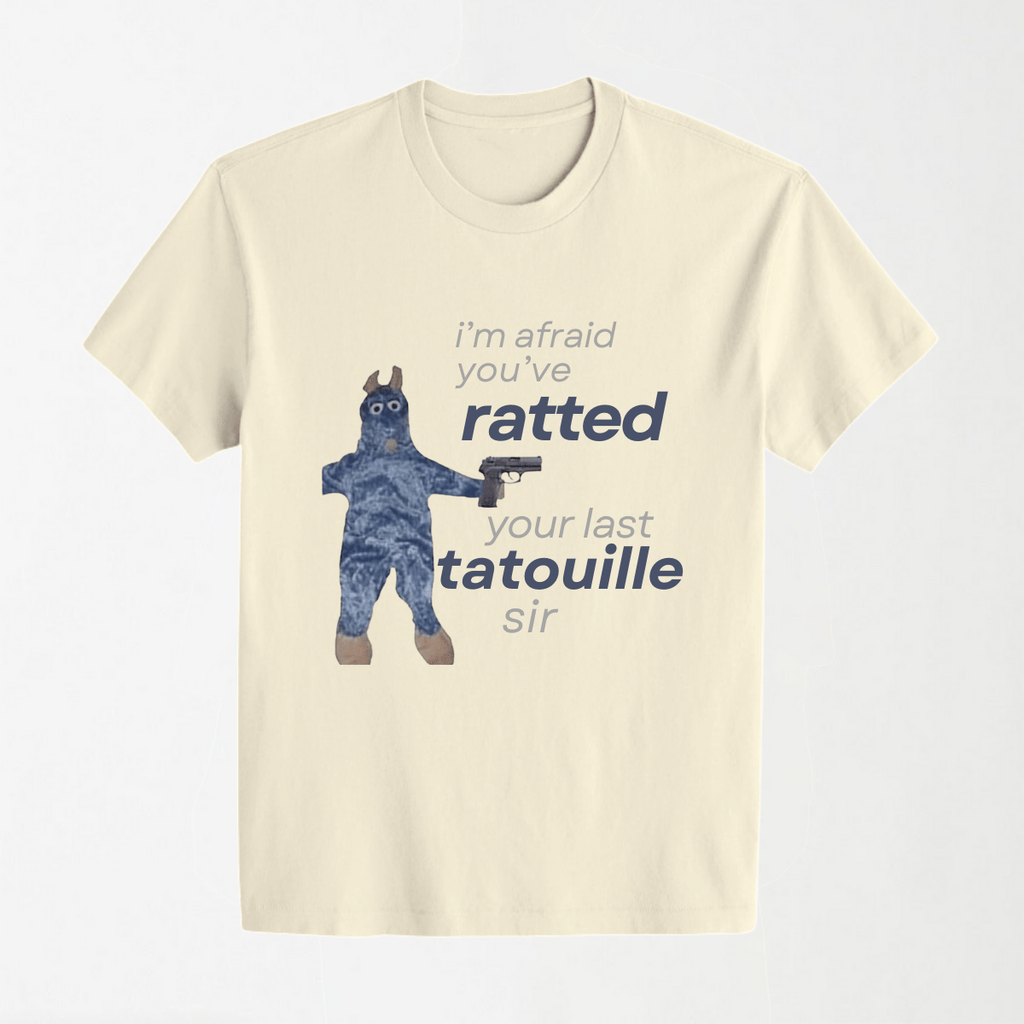 Ratted Last Tatouille - Round Neck Unisex T Shirt S - Premium Unisex Graphic T-Shirt | LEKSI Pakistan