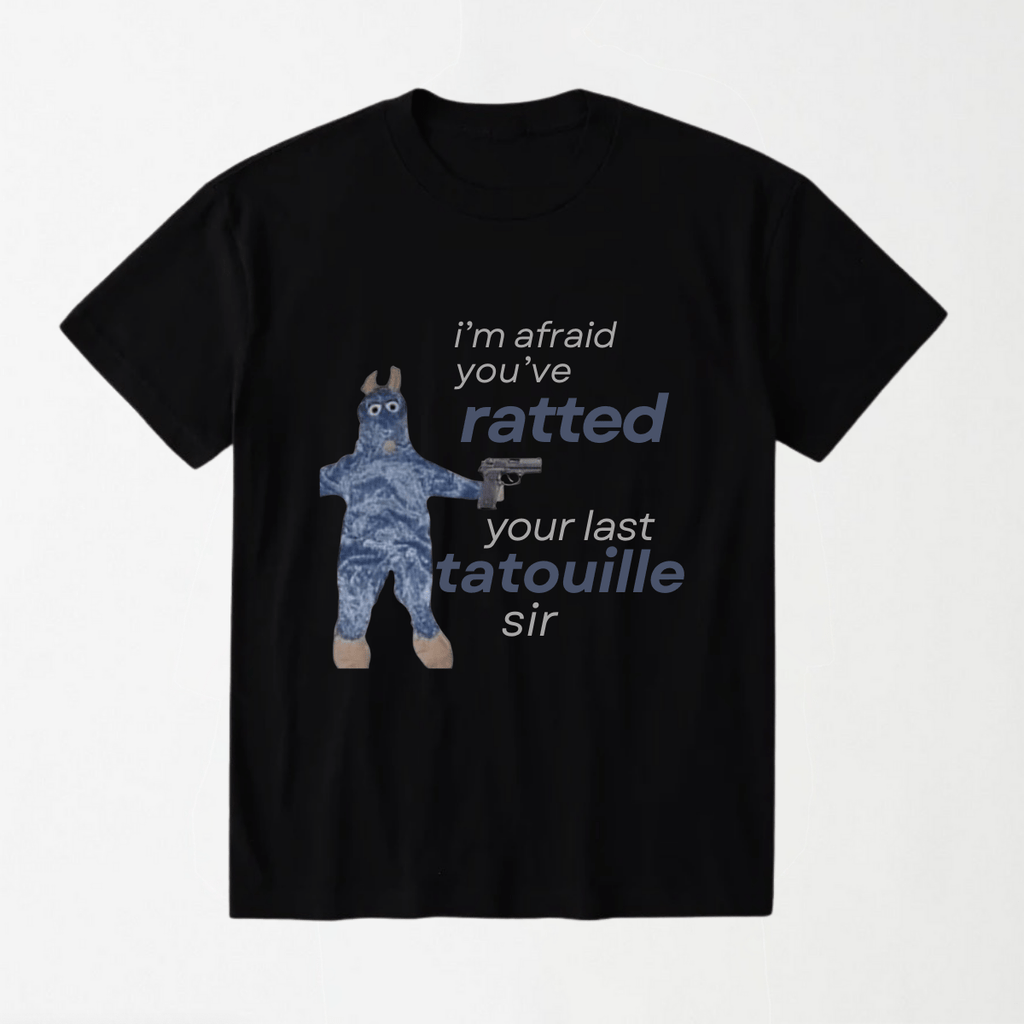 Ratted Last Tatouille - Round Neck Unisex T Shirt S - Premium Unisex Graphic T-Shirt | LEKSI Pakistan