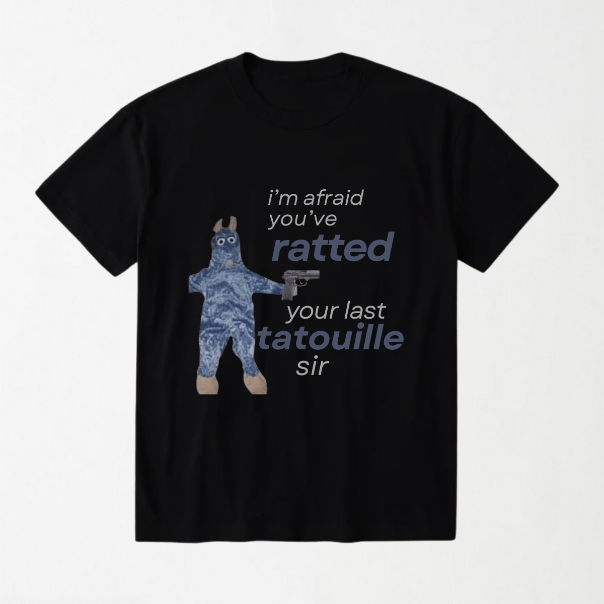 Ratted Last Tatouille - Round Neck Unisex T Shirt S - Premium Unisex Graphic T-Shirt | LEKSI Pakistan