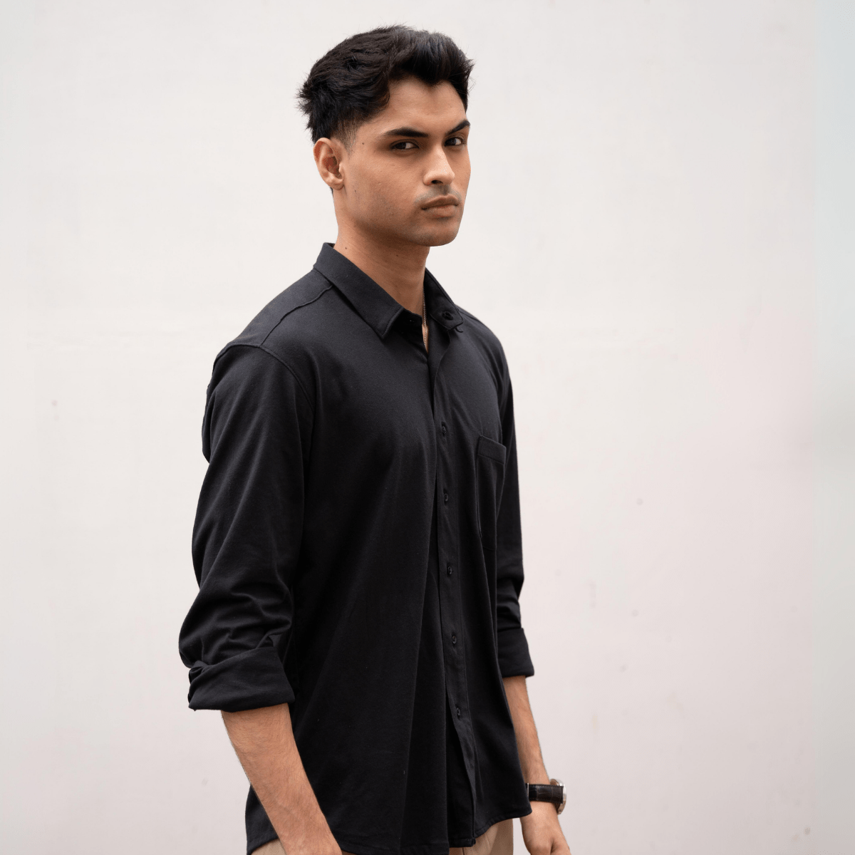 Raven Black Button Down XS - Premium Unisex | LEKSI Pakistan