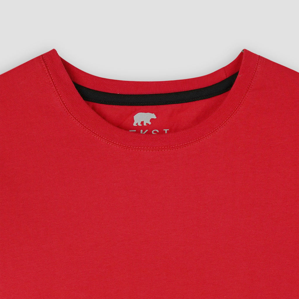 Red Crewneck Women's T-Shirt XS - Premium Unisex | LEKSI Pakistan