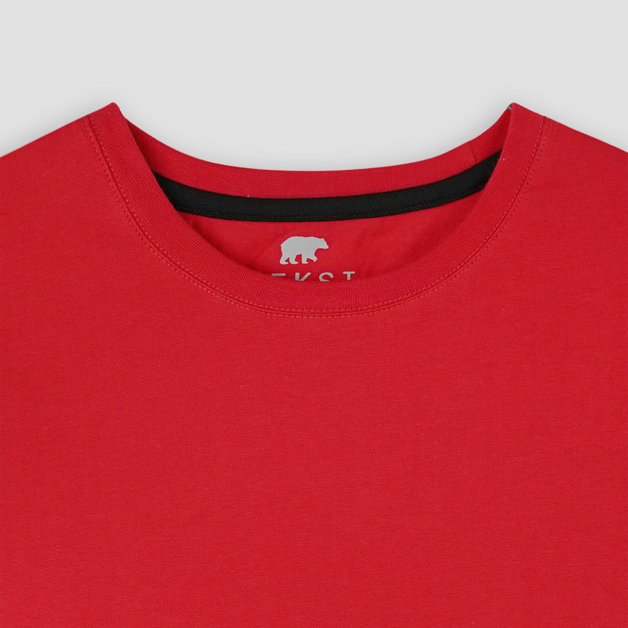 Red Crewneck Women's T-Shirt XS - Premium Unisex | LEKSI Pakistan