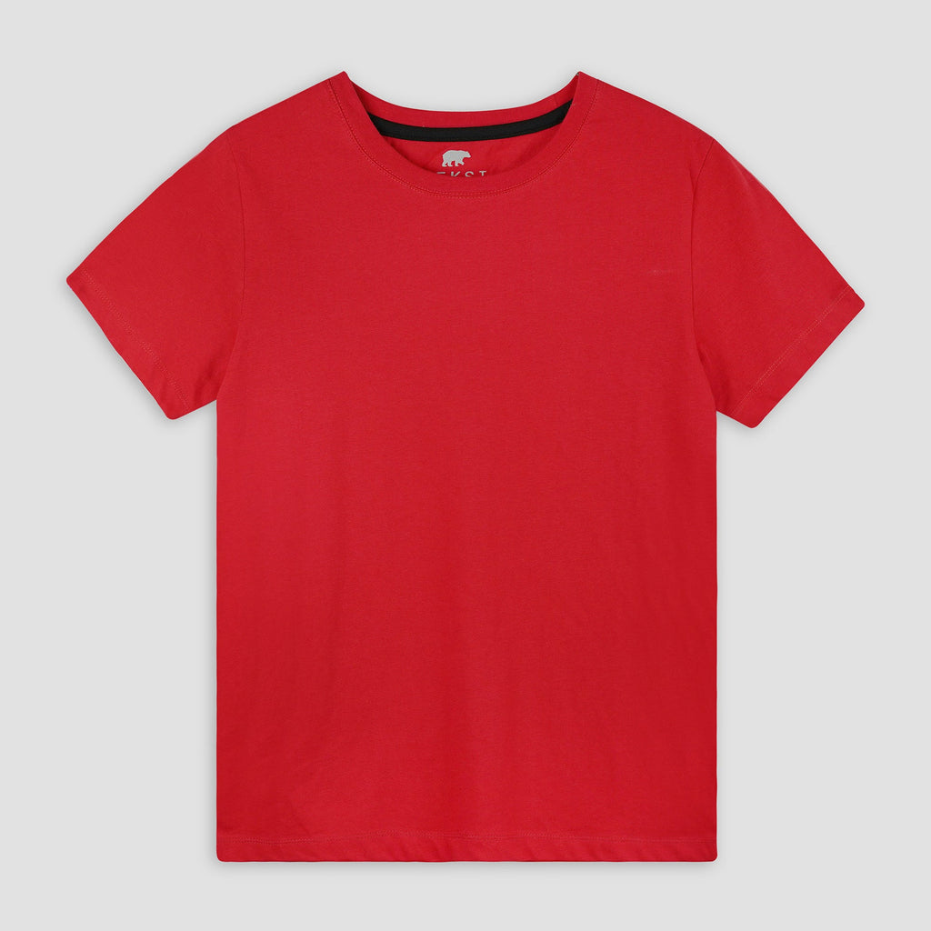 Red Crewneck Women's T-Shirt XS - Premium Unisex | LEKSI Pakistan