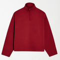 Red Unisex Interlock Quarter Zip XS - Premium Unisex Quarter Zips | LEKSI Pakistan