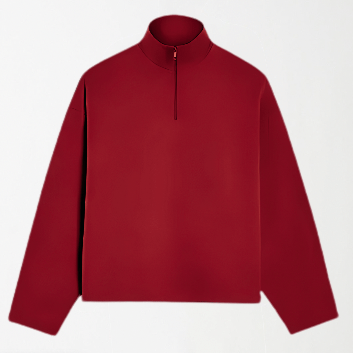 Red Unisex Interlock Quarter Zip XS - Premium Unisex Quarter Zips | LEKSI Pakistan