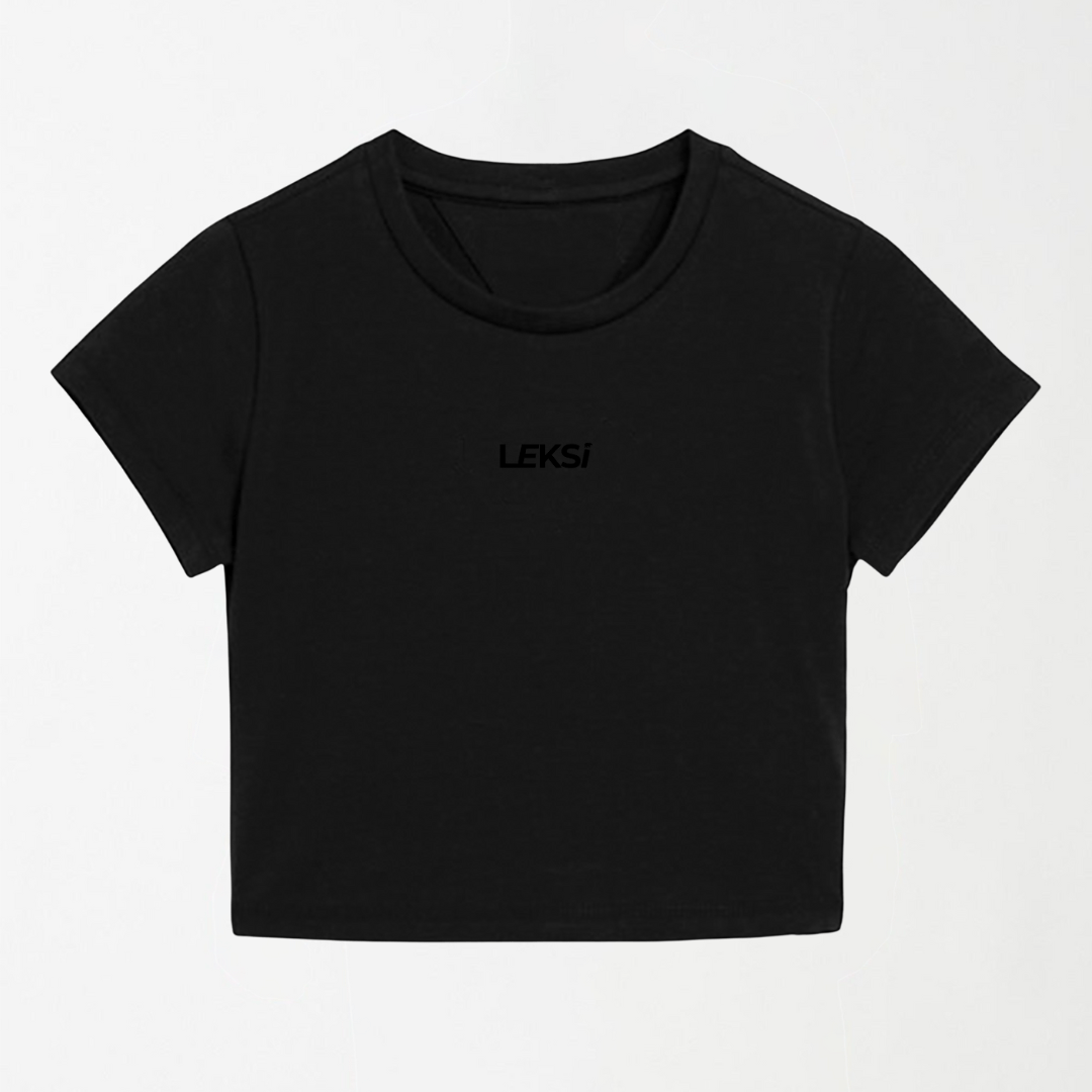 Redefined Black Cropped Top XXS - Premium Unisex | LEKSI Pakistan