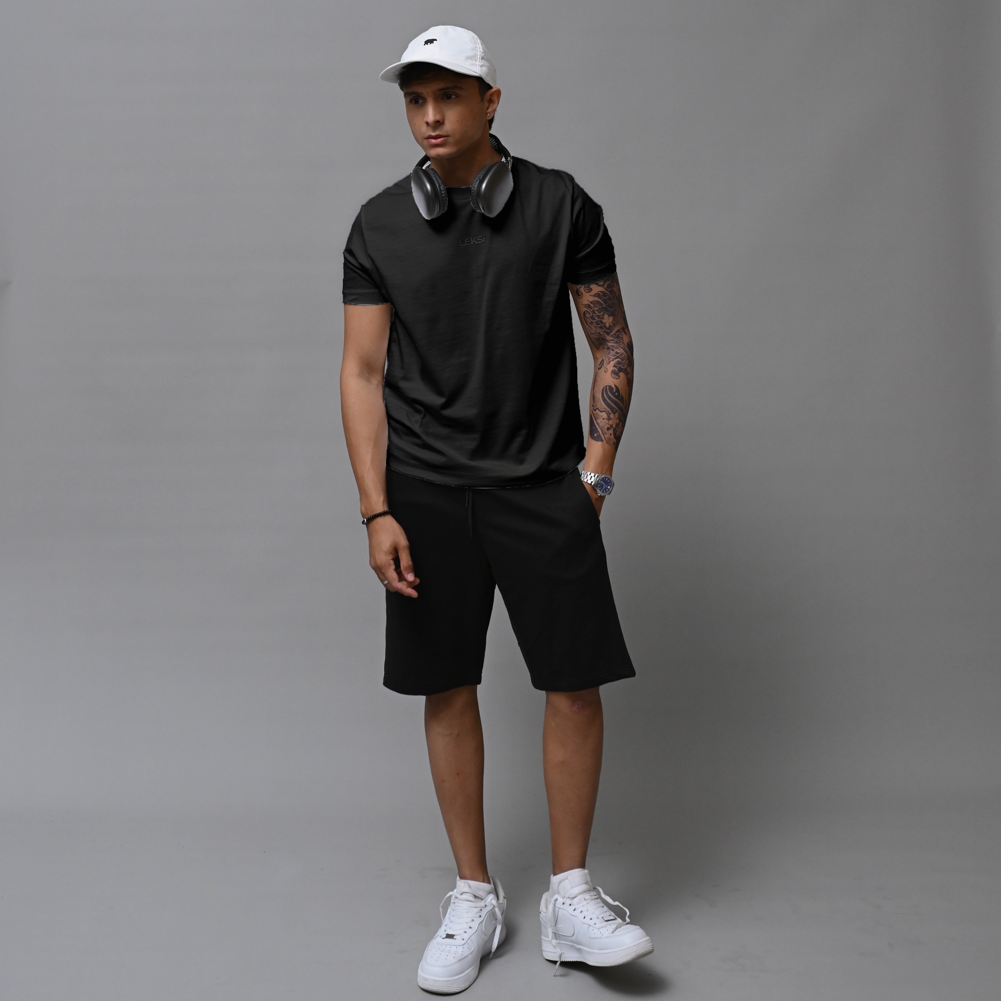 Redefined Black Round Neck Unisex T-Shirt XXS - Premium Unisex | LEKSI Pakistan