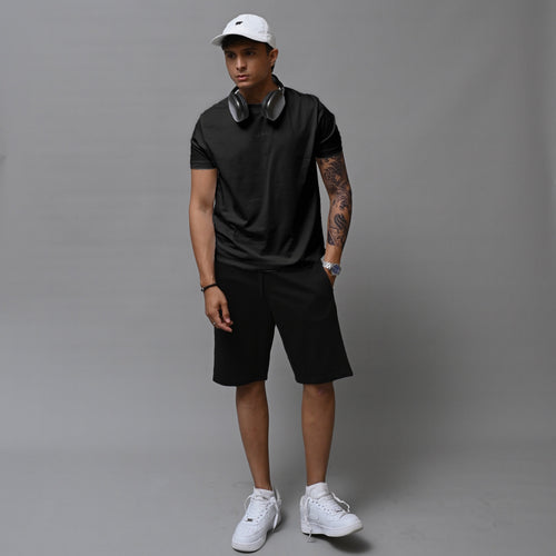 Redefined Black Round Neck Unisex T-Shirt XXS - Premium Unisex | LEKSI Pakistan