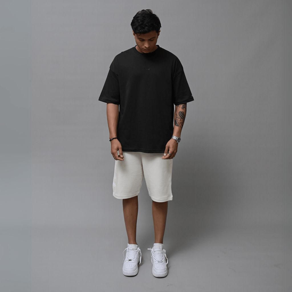 Redefined Black Unisex Oversized T-Shirt XS - Premium Unisex | LEKSI Pakistan
