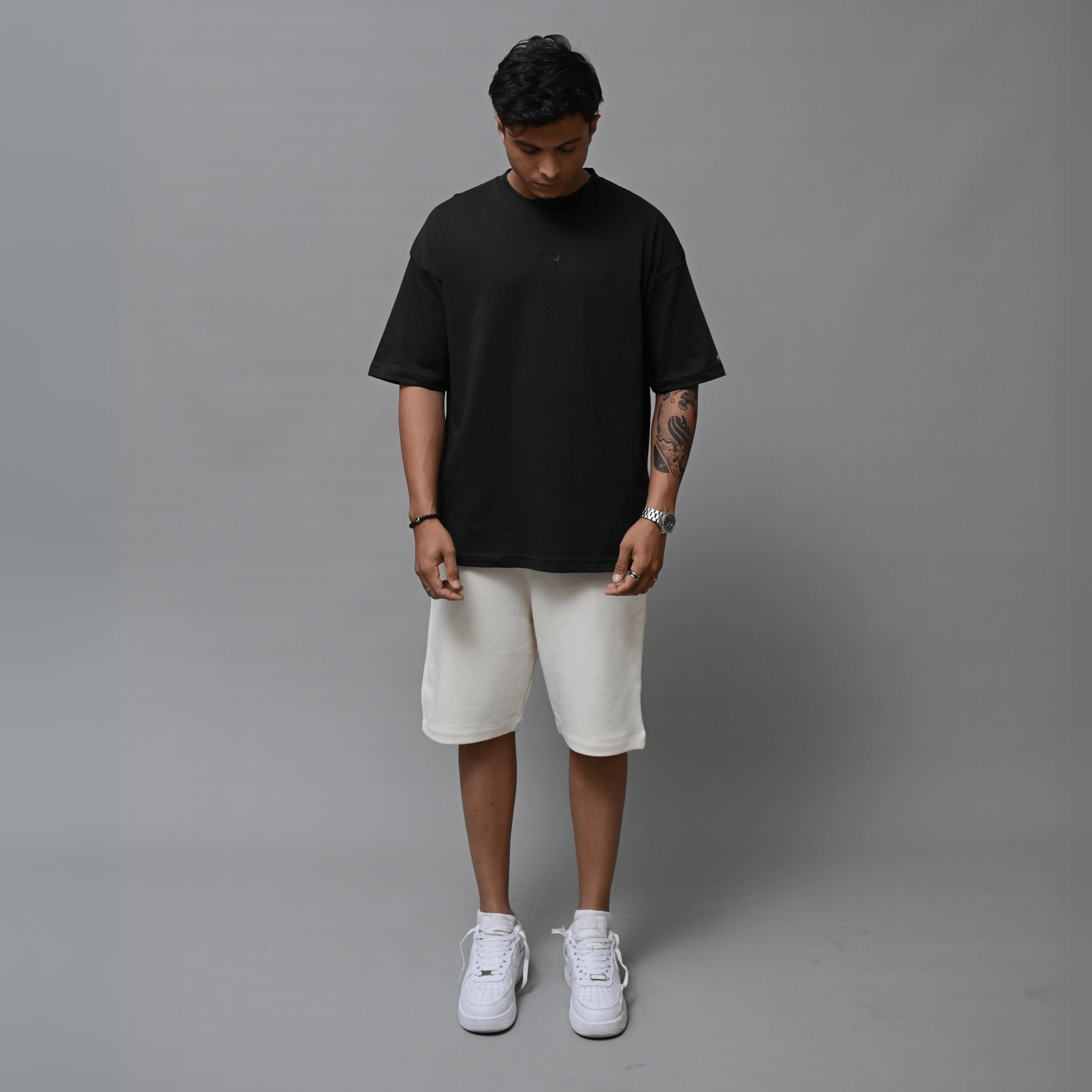 Redefined Black Unisex Oversized T-Shirt XS - Premium Unisex | LEKSI Pakistan