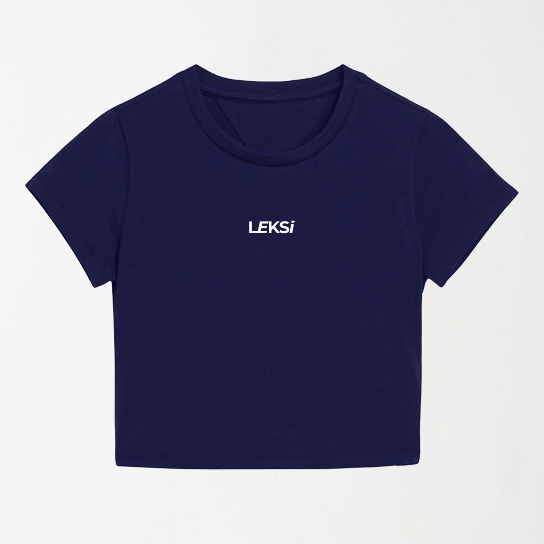 Redefined Navy Blue Cropped Top XXS - Premium Unisex | LEKSI Pakistan