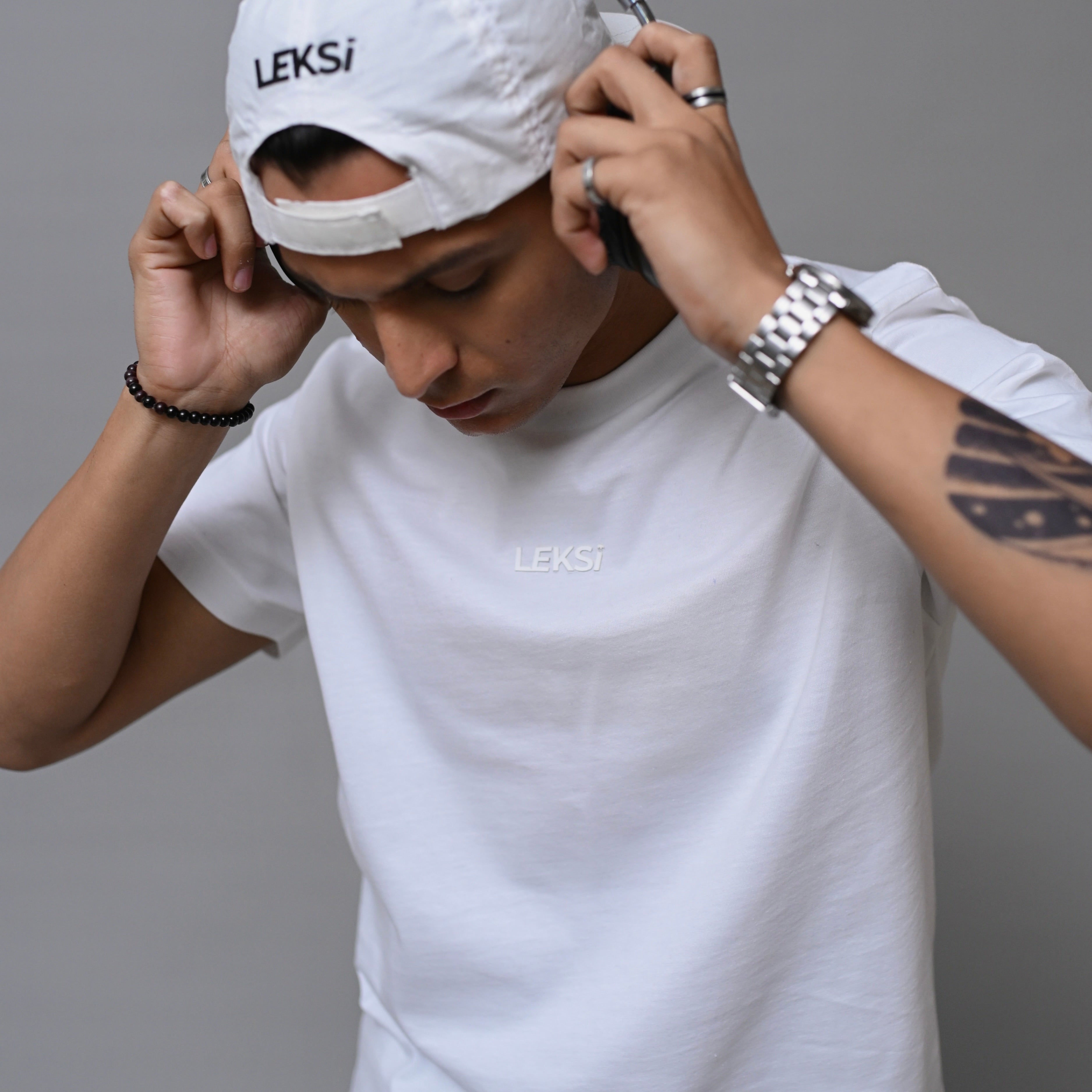 Redefined White Round Neck Unisex T-Shirt XS - Premium Unisex | LEKSI Pakistan