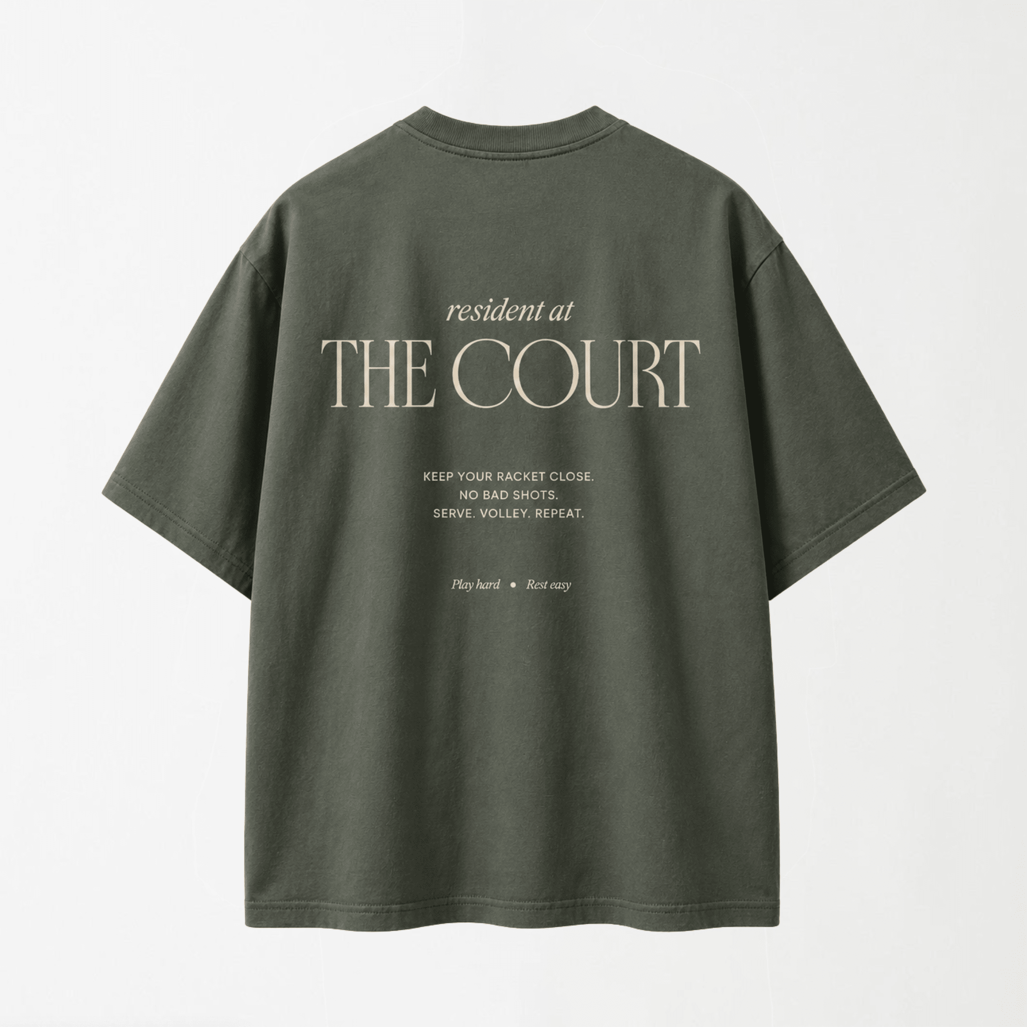 Resident At the Court Oversized Tee XS - Premium Unisex Graphic T-Shirt | LEKSI Pakistan